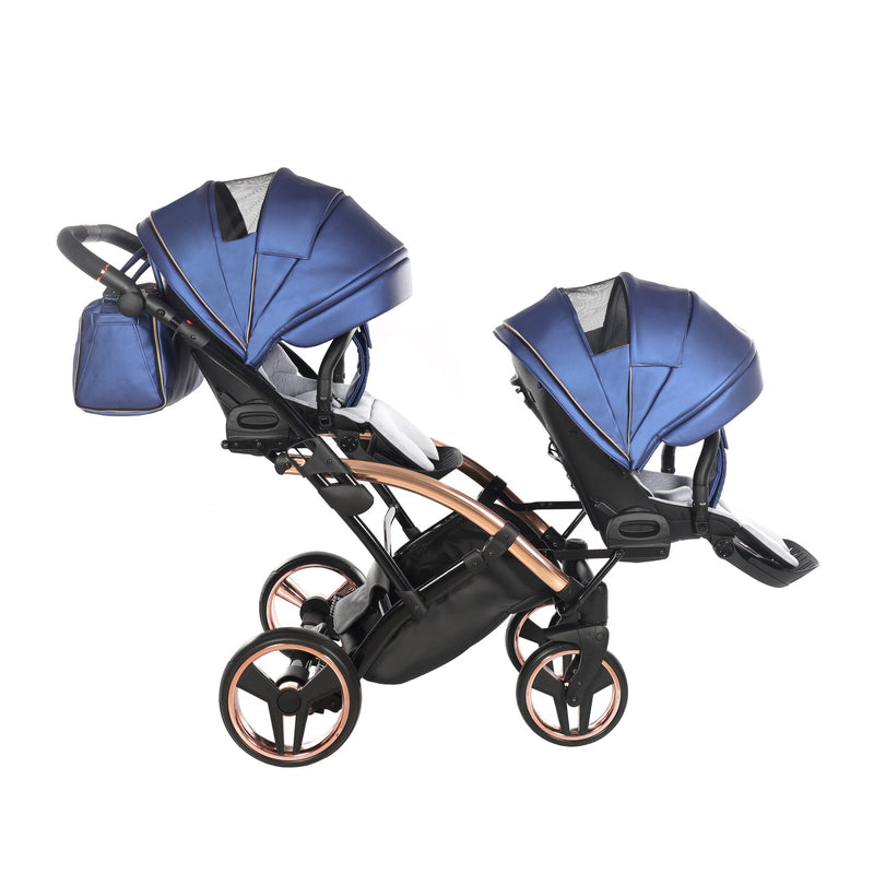 JUNAMA FLUO LINE NAVY DUO SLIM - 2IN1 (2 X CARRYCOTS & 2 X SEAT UNITS)