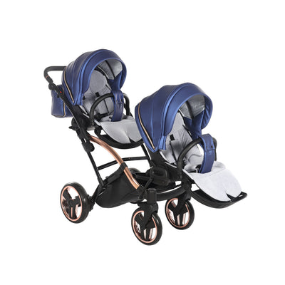 JUNAMA FLUO LINE NAVY DUO SLIM - 2IN1 (2 X CARRYCOTS & 2 X SEAT UNITS)