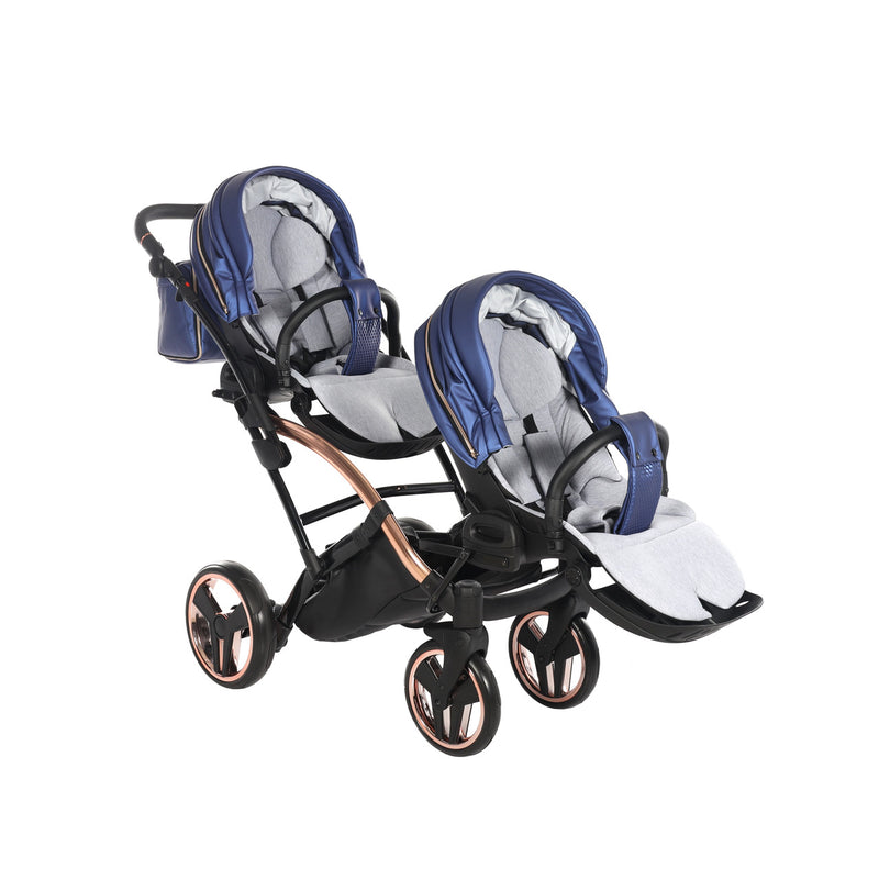 JUNAMA FLUO LINE NAVY DUO SLIM - 2IN1 (2 X CARRYCOTS & 2 X SEAT UNITS)