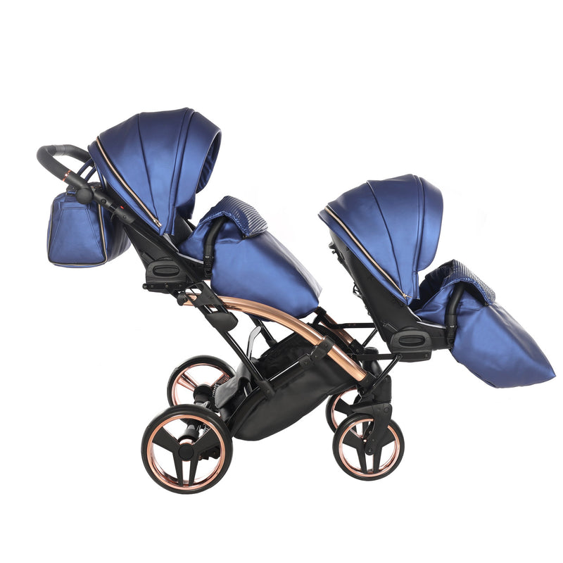 JUNAMA FLUO LINE NAVY DUO SLIM - 2IN1 (2 X CARRYCOTS & 2 X SEAT UNITS)