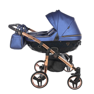 JUNAMA FLUO LINE DUO NAVY - 2IN1 (2 X CARRYCOTS & 2 X SEAT UNITS)