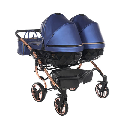 JUNAMA FLUO LINE DUO NAVY - 2IN1 (2 X CARRYCOTS & 2 X SEAT UNITS)