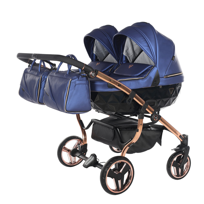 JUNAMA FLUO LINE DUO NAVY - 2IN1 (2 X CARRYCOTS & 2 X SEAT UNITS)