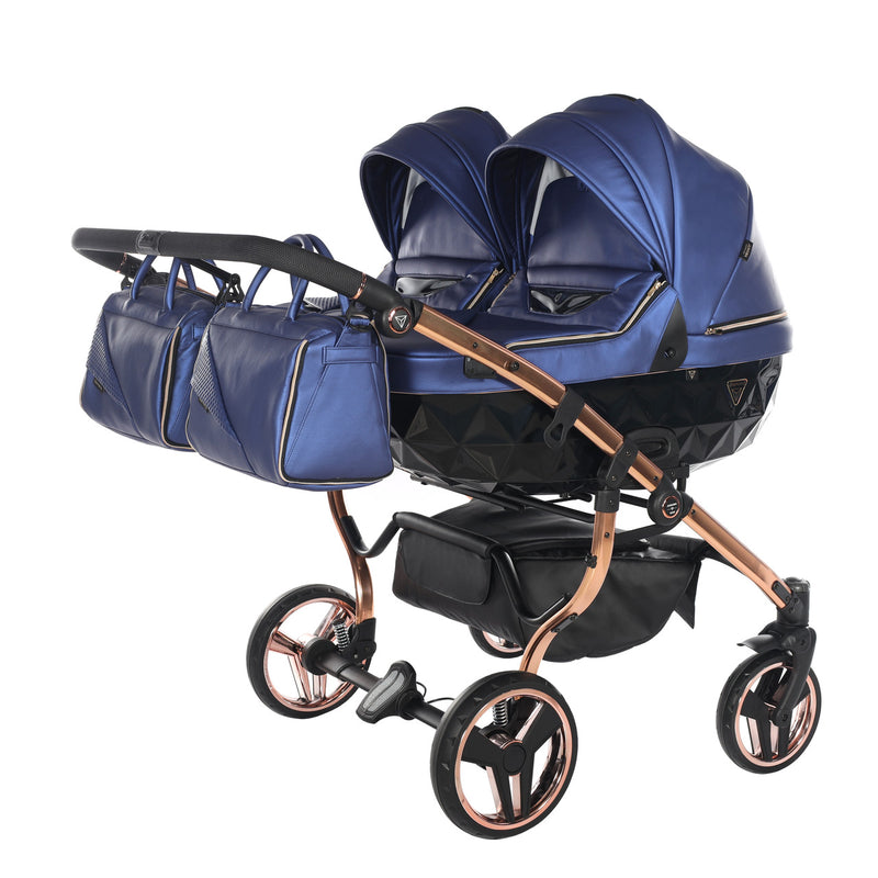 JUNAMA FLUO LINE DUO NAVY - 2IN1 (2 X CARRYCOTS & 2 X SEAT UNITS)