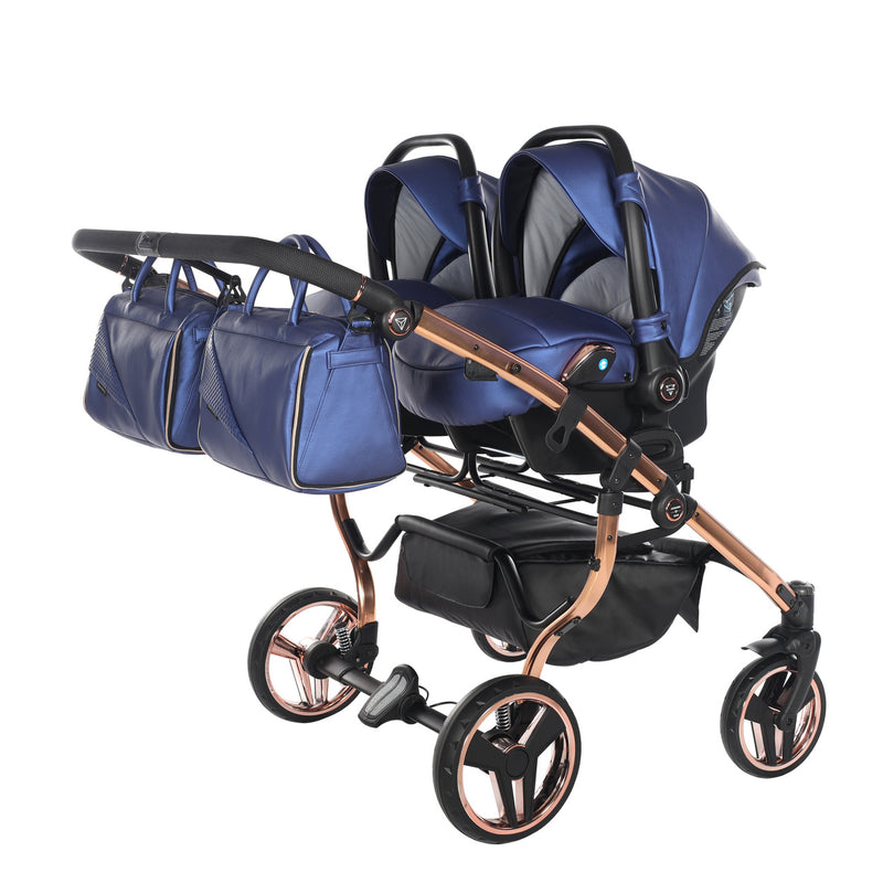 JUNAMA FLUO LINE DUO NAVY - 2IN1 (2 X CARRYCOTS & 2 X SEAT UNITS)