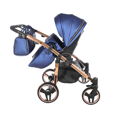 JUNAMA FLUO LINE DUO NAVY - 2IN1 (2 X CARRYCOTS & 2 X SEAT UNITS)