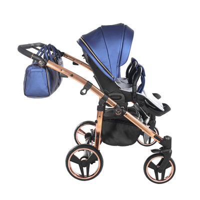 JUNAMA FLUO LINE DUO NAVY - 2IN1 (2 X CARRYCOTS & 2 X SEAT UNITS)