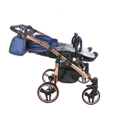 JUNAMA FLUO LINE DUO NAVY - 2IN1 (2 X CARRYCOTS & 2 X SEAT UNITS)