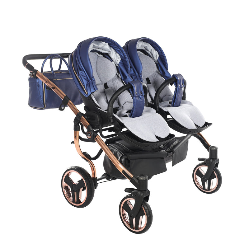 JUNAMA FLUO LINE DUO NAVY - 2IN1 (2 X CARRYCOTS & 2 X SEAT UNITS)