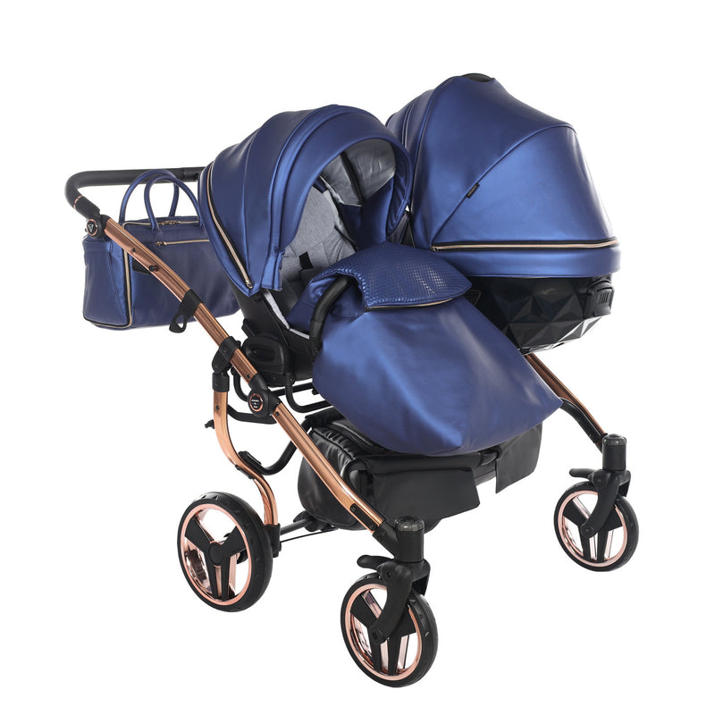 JUNAMA FLUO LINE DUO NAVY - 2IN1 (2 X CARRYCOTS & 2 X SEAT UNITS)