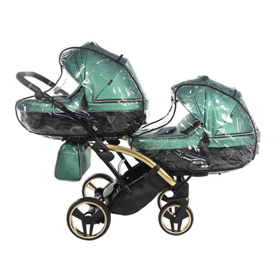 JUNAMA FLUO LINE GREEN DUO SLIM - 2IN1 (2 X CARRYCOTS & 2 X SEAT UNITS)