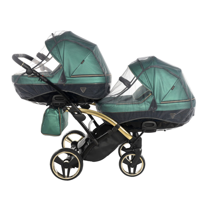 JUNAMA FLUO LINE GREEN DUO SLIM - 2IN1 (2 X CARRYCOTS & 2 X SEAT UNITS)