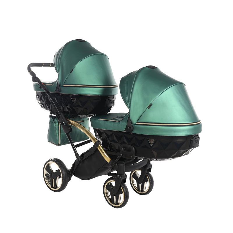 JUNAMA FLUO LINE GREEN DUO SLIM - 2IN1 (2 X CARRYCOTS & 2 X SEAT UNITS)