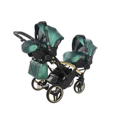 JUNAMA FLUO LINE GREEN DUO SLIM - 4IN1 (INCLUDES 2 X CAR SEAT & 2 X ISOFIX BASE)