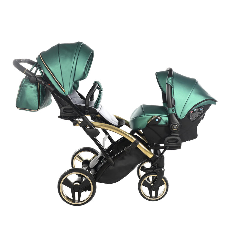 JUNAMA FLUO LINE GREEN DUO SLIM - 2IN1 (2 X CARRYCOTS & 2 X SEAT UNITS)