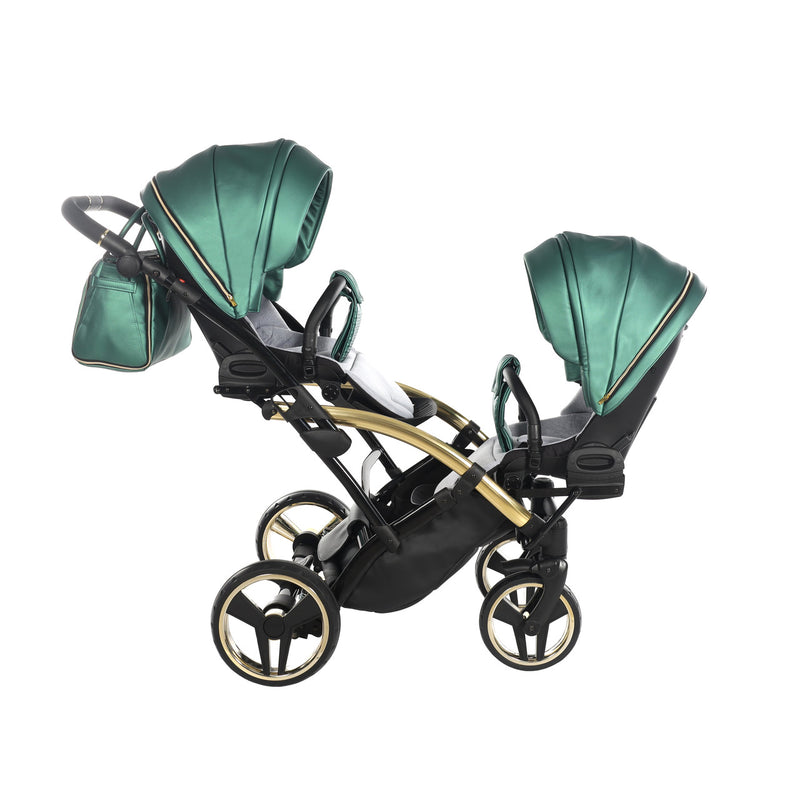 JUNAMA FLUO LINE GREEN DUO SLIM - 2IN1 (2 X CARRYCOTS & 2 X SEAT UNITS)