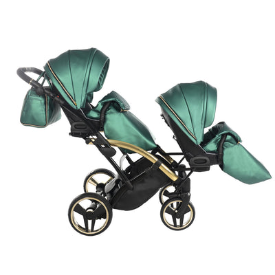 JUNAMA FLUO LINE GREEN DUO SLIM - 2IN1 (2 X CARRYCOTS & 2 X SEAT UNITS)