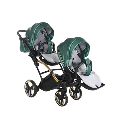 JUNAMA FLUO LINE GREEN DUO SLIM - 2IN1 (2 X CARRYCOTS & 2 X SEAT UNITS)