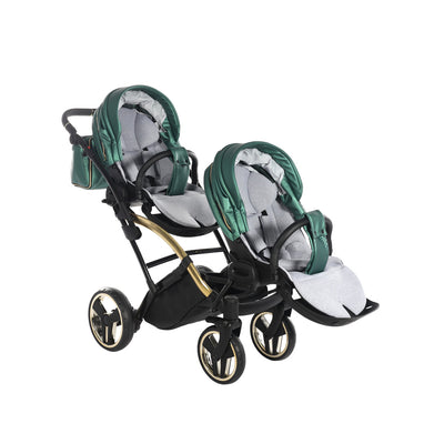 JUNAMA FLUO LINE GREEN DUO SLIM - 2IN1 (2 X CARRYCOTS & 2 X SEAT UNITS)