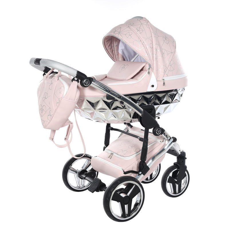 JUNAMA HEART PINK- 3IN1 (INCLUDES CAR SEAT)