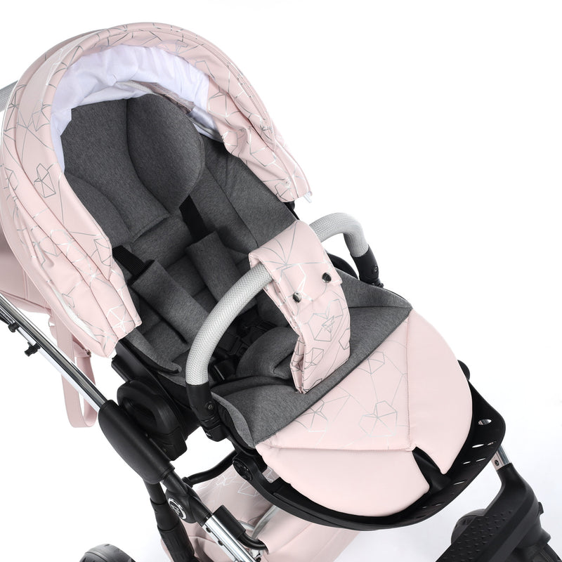 JUNAMA HEART PINK- 3IN1 (INCLUDES CAR SEAT)