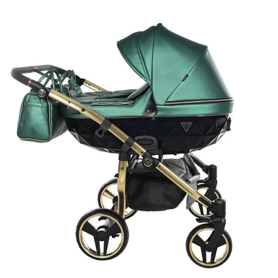 JUNAMA FLUO LINE DUO GREEN - 2IN1 (2 X CARRYCOTS & 2 X SEAT UNITS)