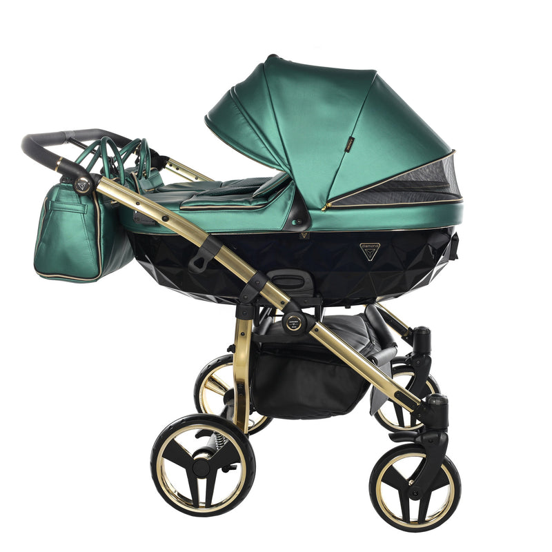 JUNAMA FLUO LINE DUO GREEN - 2IN1 (2 X CARRYCOTS & 2 X SEAT UNITS)