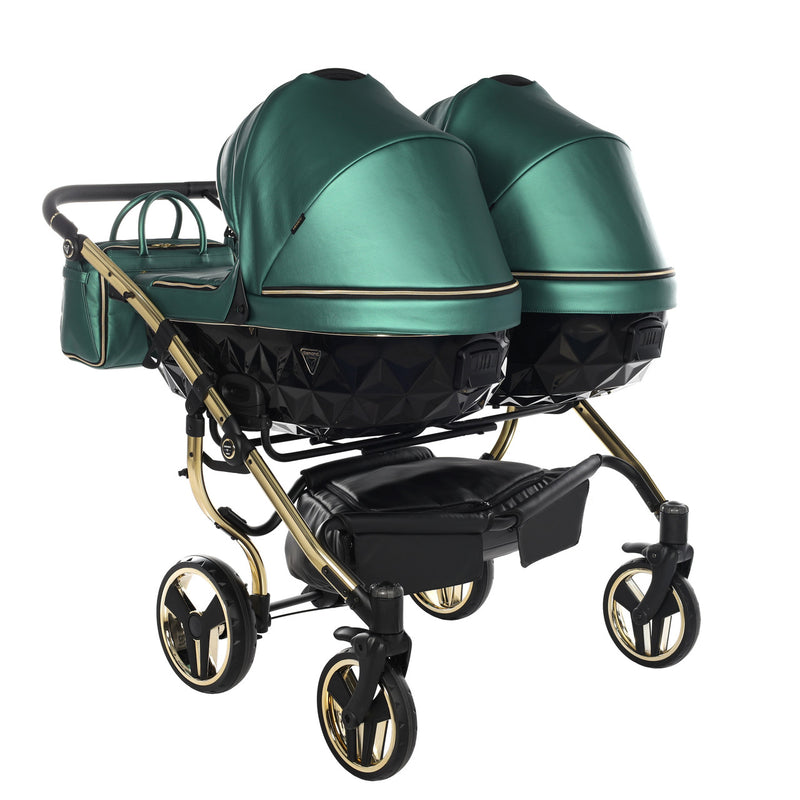 JUNAMA FLUO LINE DUO GREEN - 2IN1 (2 X CARRYCOTS & 2 X SEAT UNITS)