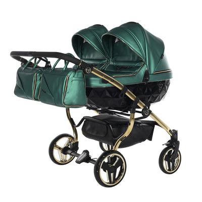 JUNAMA FLUO LINE DUO GREEN - 2IN1 (2 X CARRYCOTS & 2 X SEAT UNITS)