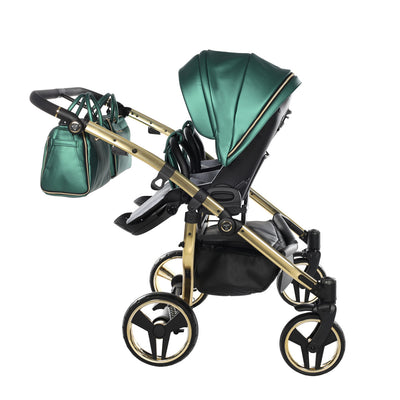 JUNAMA FLUO LINE DUO GREEN - 2IN1 (2 X CARRYCOTS & 2 X SEAT UNITS)