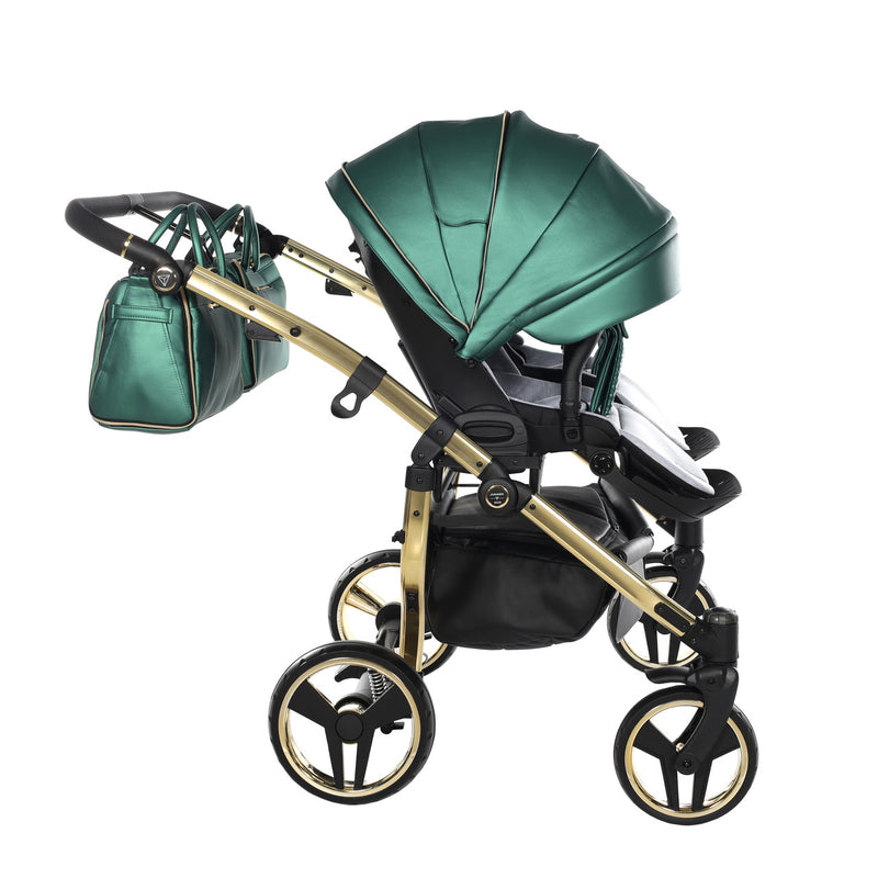 JUNAMA FLUO LINE DUO GREEN - 2IN1 (2 X CARRYCOTS & 2 X SEAT UNITS)