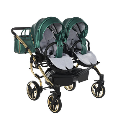 JUNAMA FLUO LINE DUO GREEN - 2IN1 (2 X CARRYCOTS & 2 X SEAT UNITS)