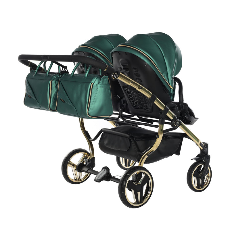 JUNAMA FLUO LINE DUO GREEN - 2IN1 (2 X CARRYCOTS & 2 X SEAT UNITS)