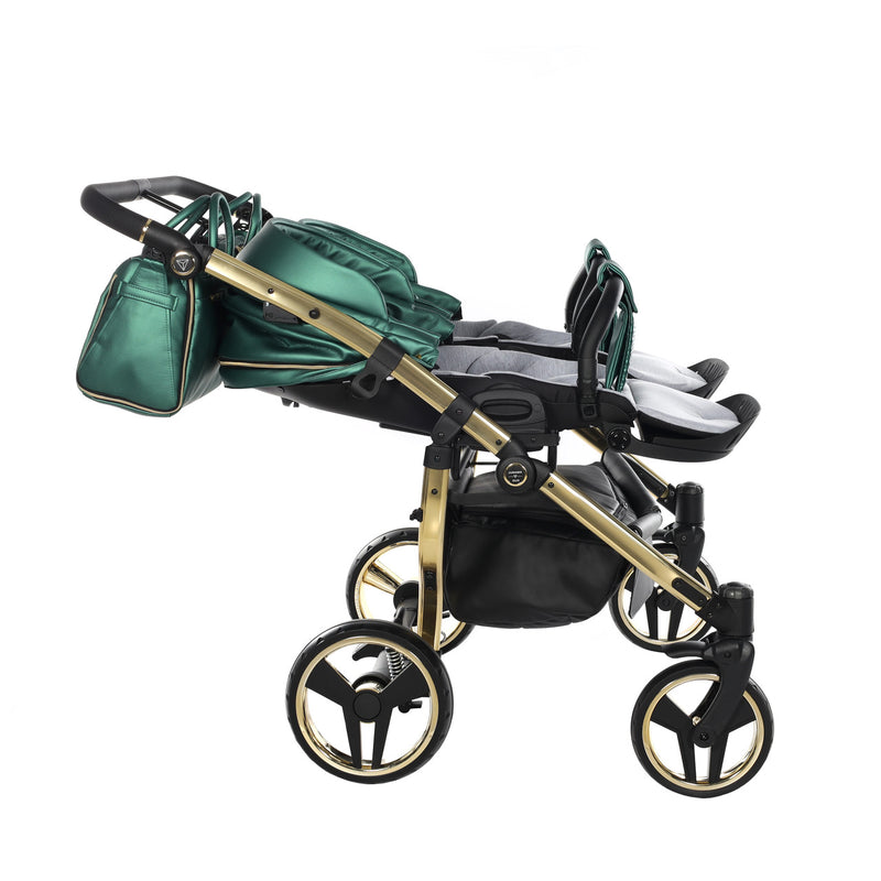 JUNAMA FLUO LINE DUO GREEN - 2IN1 (2 X CARRYCOTS & 2 X SEAT UNITS)