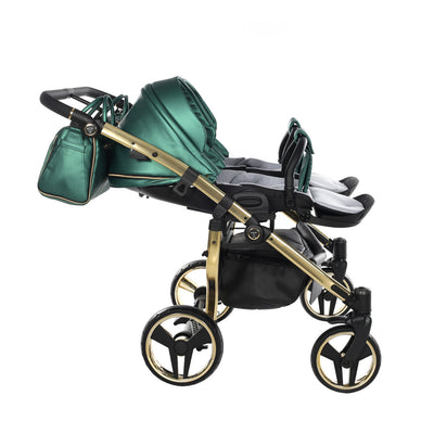 JUNAMA FLUO LINE DUO GREEN - 2IN1 (2 X CARRYCOTS & 2 X SEAT UNITS)