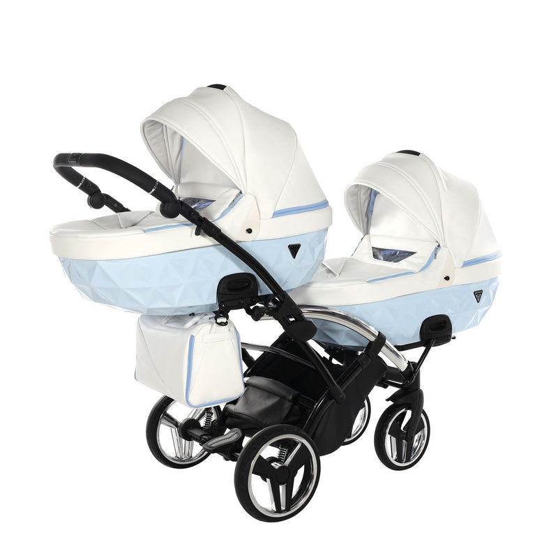 JUNAMA CANDY BLUE DUO SLIM - 2IN1 (2 X CARRYCOTS & 2 X SEAT UNITS)