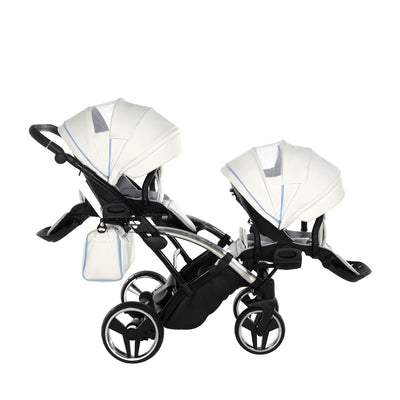 JUNAMA CANDY BLUE DUO SLIM - 2IN1 (2 X CARRYCOTS & 2 X SEAT UNITS)