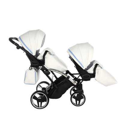 JUNAMA CANDY BLUE DUO SLIM - 2IN1 (2 X CARRYCOTS & 2 X SEAT UNITS)