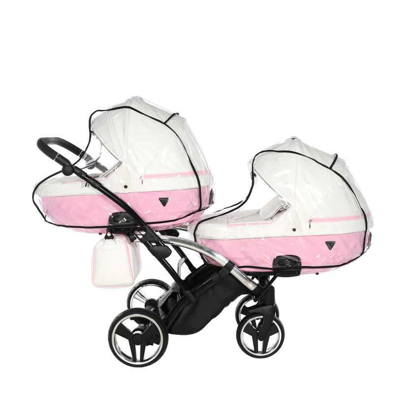 JUNAMA CANDY PINK DUO SLIM - 2IN1 (2 X CARRYCOTS & 2 X SEAT UNITS)