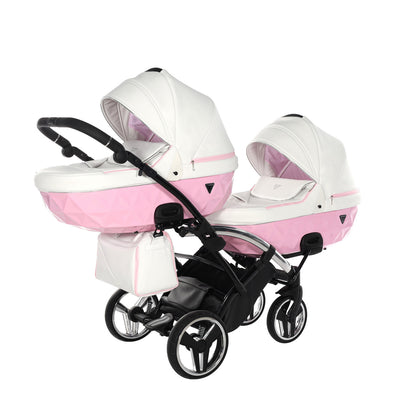 JUNAMA CANDY PINK DUO SLIM - 2IN1 (2 X CARRYCOTS & 2 X SEAT UNITS)