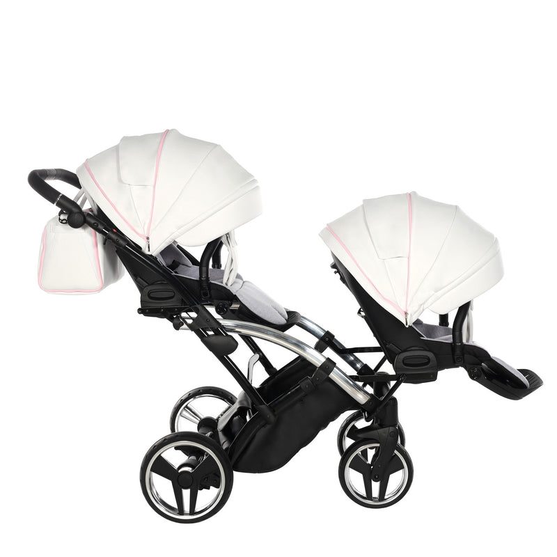 JUNAMA CANDY PINK DUO SLIM - 2IN1 (2 X CARRYCOTS & 2 X SEAT UNITS)