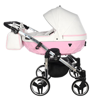 JUNAMA CANDY DUO PINK - 2IN1 (2 X CARRYCOTS & 2 X SEAT UNITS)