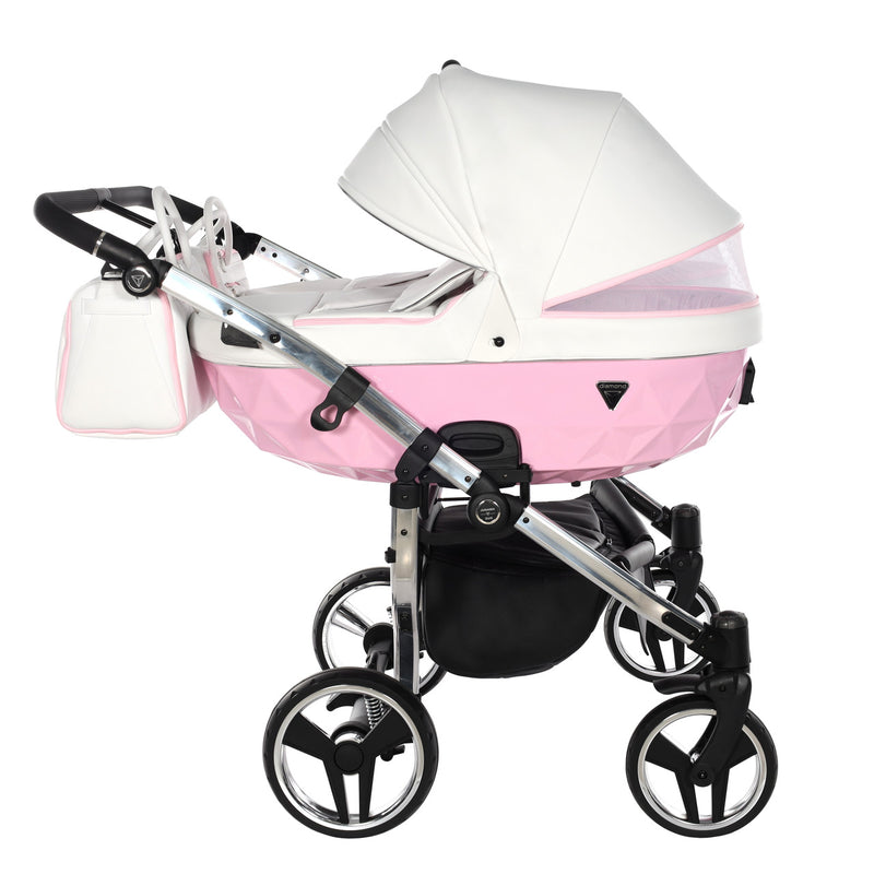 JUNAMA CANDY DUO PINK - 2IN1 (2 X CARRYCOTS & 2 X SEAT UNITS)