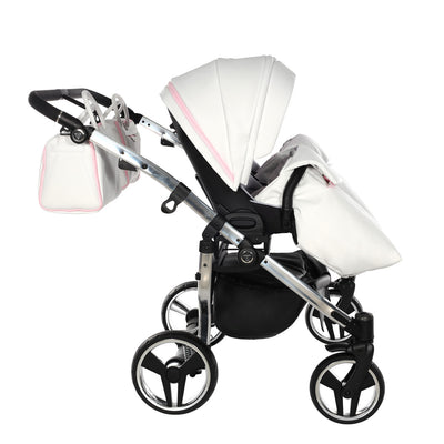 JUNAMA CANDY DUO PINK - 2IN1 (2 X CARRYCOTS & 2 X SEAT UNITS)