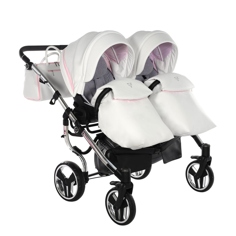 JUNAMA CANDY DUO PINK - 2IN1 (2 X CARRYCOTS & 2 X SEAT UNITS)