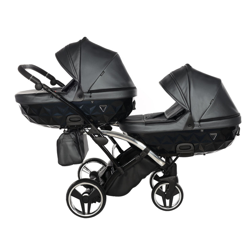 JUNAMA FLUO LINE ANTHRACITE DUO SLIM - 4IN1 (INCLUDES 2 X CAR SEAT & 2 X ISOFIX BASE)