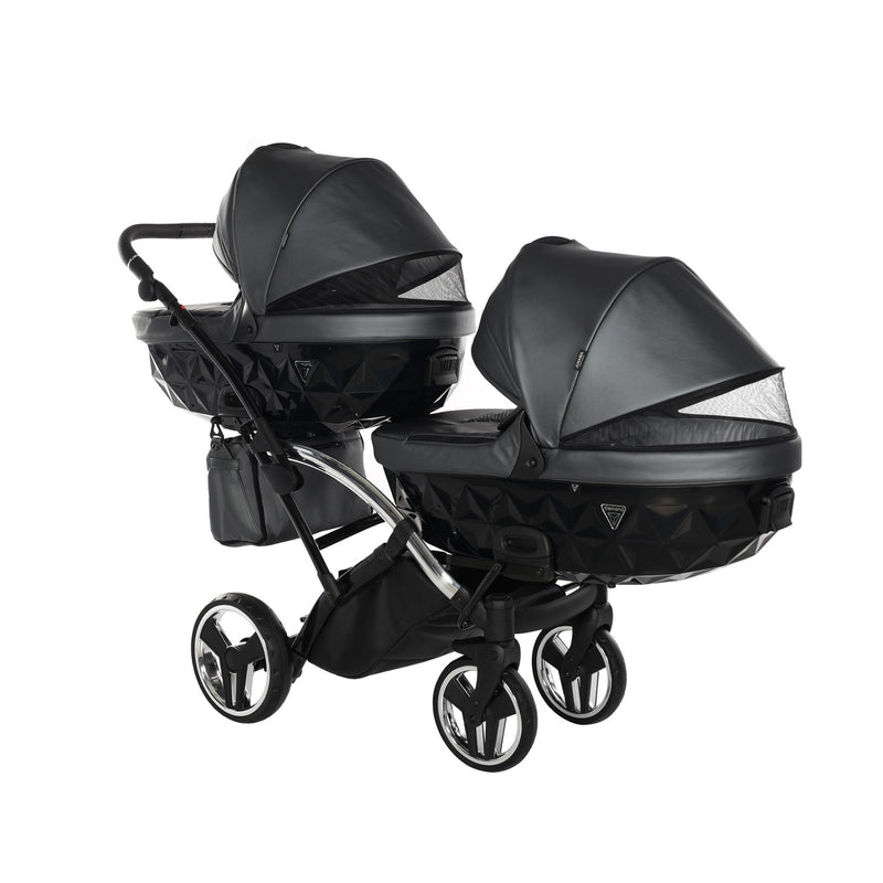 JUNAMA FLUO LINE ANTHRACITE DUO SLIM - 4IN1 (INCLUDES 2 X CAR SEAT & 2 X ISOFIX BASE)