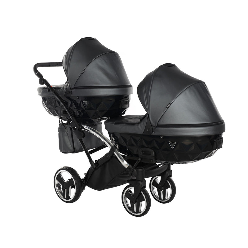 JUNAMA FLUO LINE ANTHRACITE DUO SLIM - 4IN1 (INCLUDES 2 X CAR SEAT & 2 X ISOFIX BASE)