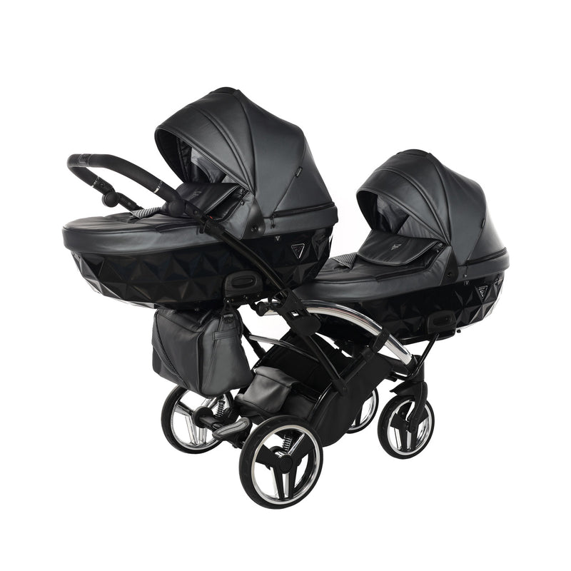 JUNAMA FLUO LINE ANTHRACITE DUO SLIM - 4IN1 (INCLUDES 2 X CAR SEAT & 2 X ISOFIX BASE)