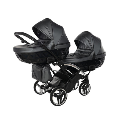 JUNAMA FLUO LINE ANTHRACITE DUO SLIM - 4IN1 (INCLUDES 2 X CAR SEAT & 2 X ISOFIX BASE)